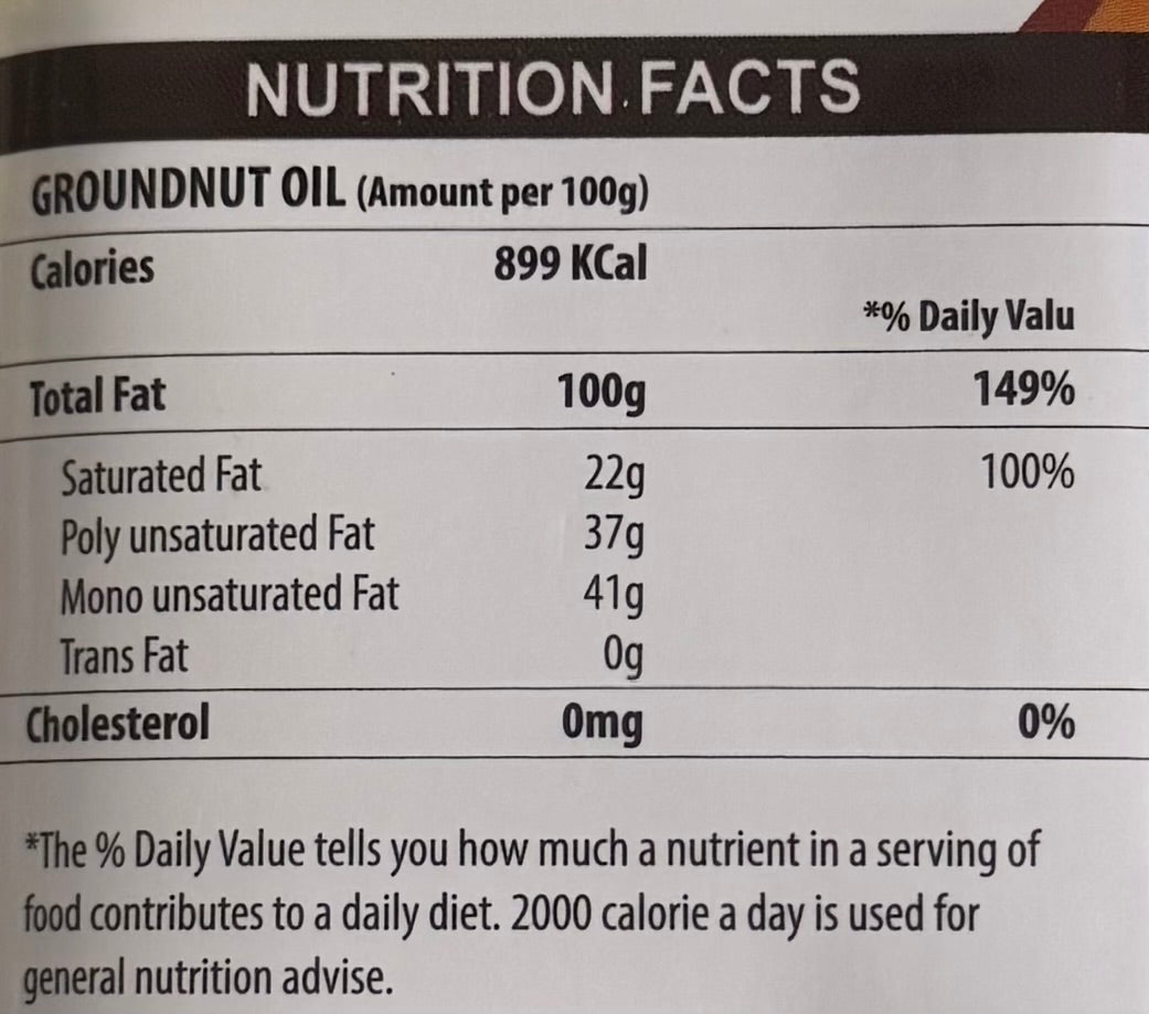 Nala Maharaja Wood Pressed Groundnut Oil - 1 litre
