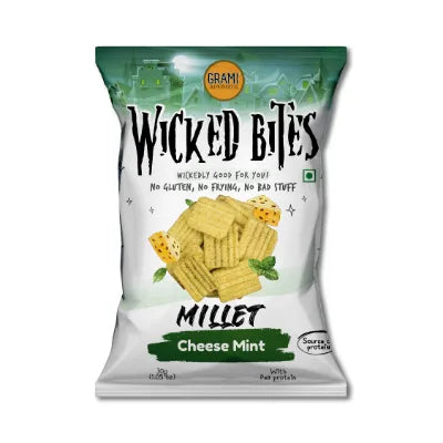 Wicked Bites Millet Cheese Mint 30g