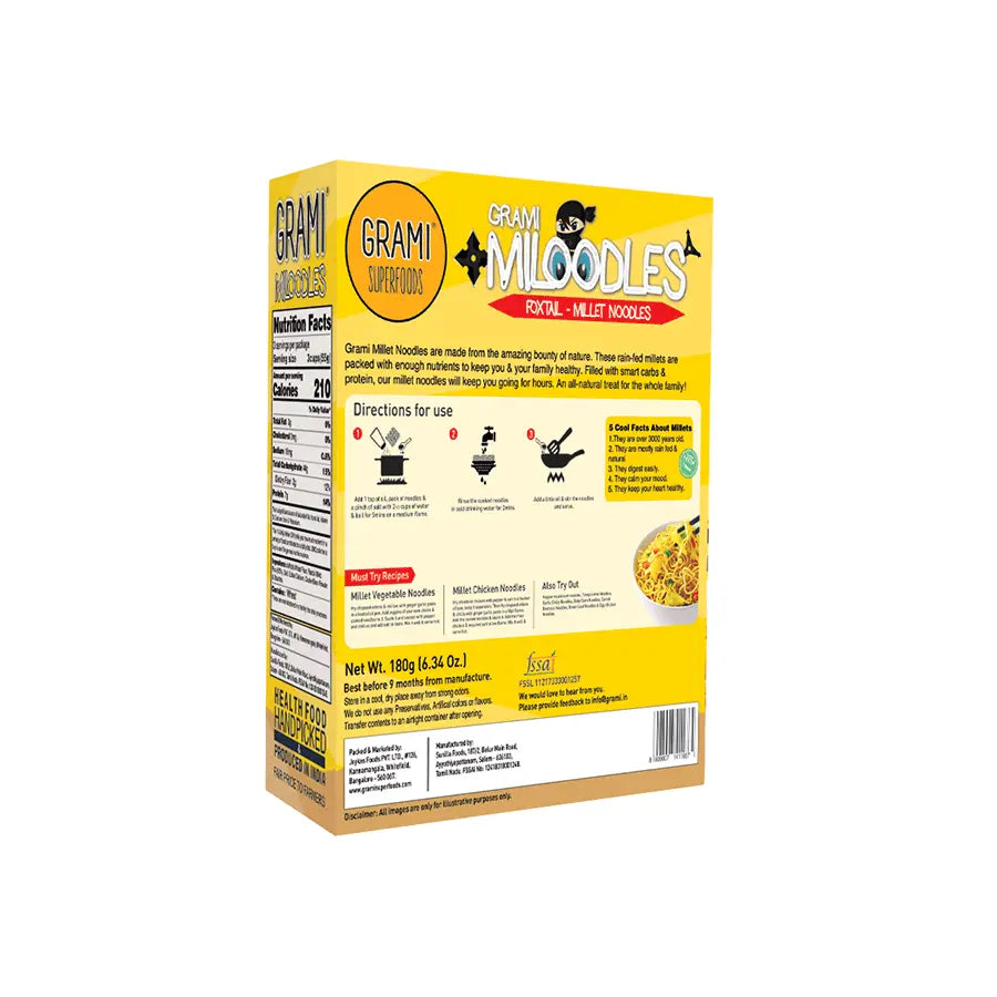 Grami Foxtail Millet Noodles 180G (pack of 1)