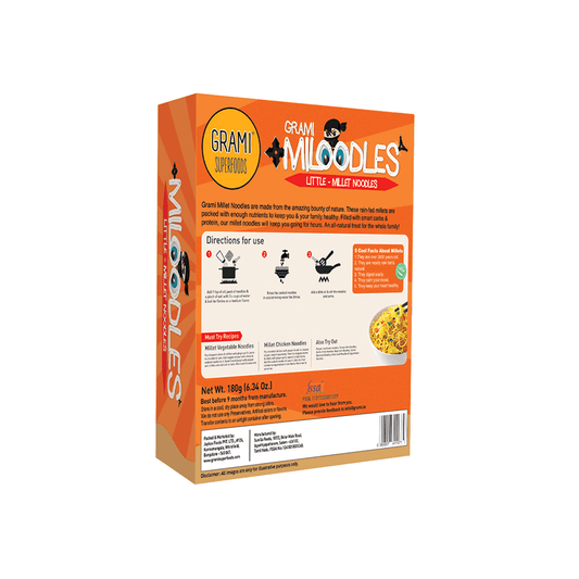 Grami Little Millet Noodles -180G (pack of 1)