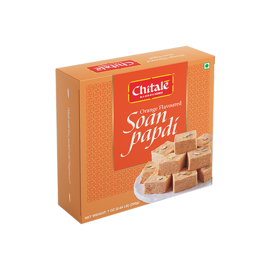 Chitale Bandhu Orange Flavoured Soanpapdi - 200g