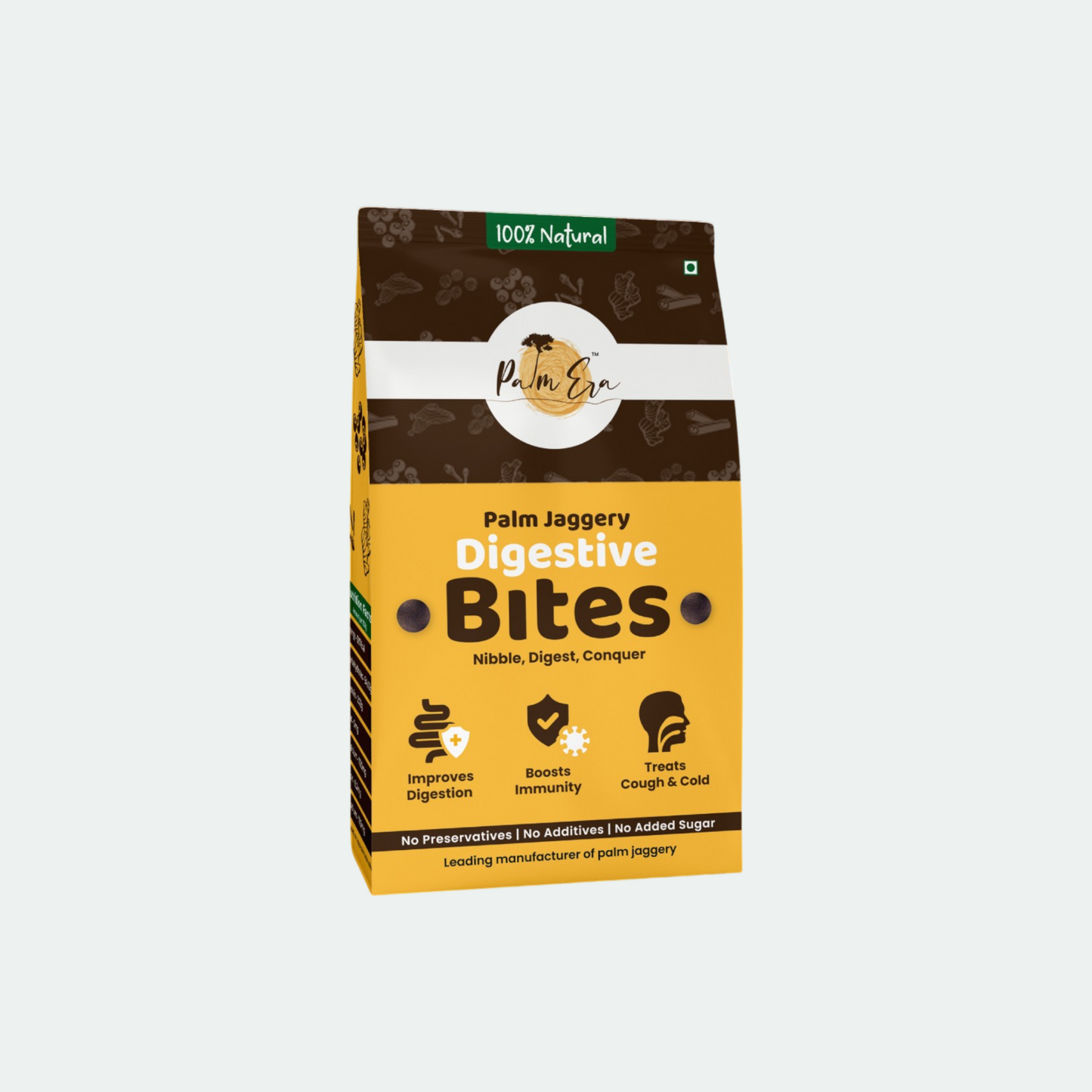Palm Era's Palm Jaggery Digestive Bites – Natural Digestive Aid with Herbs