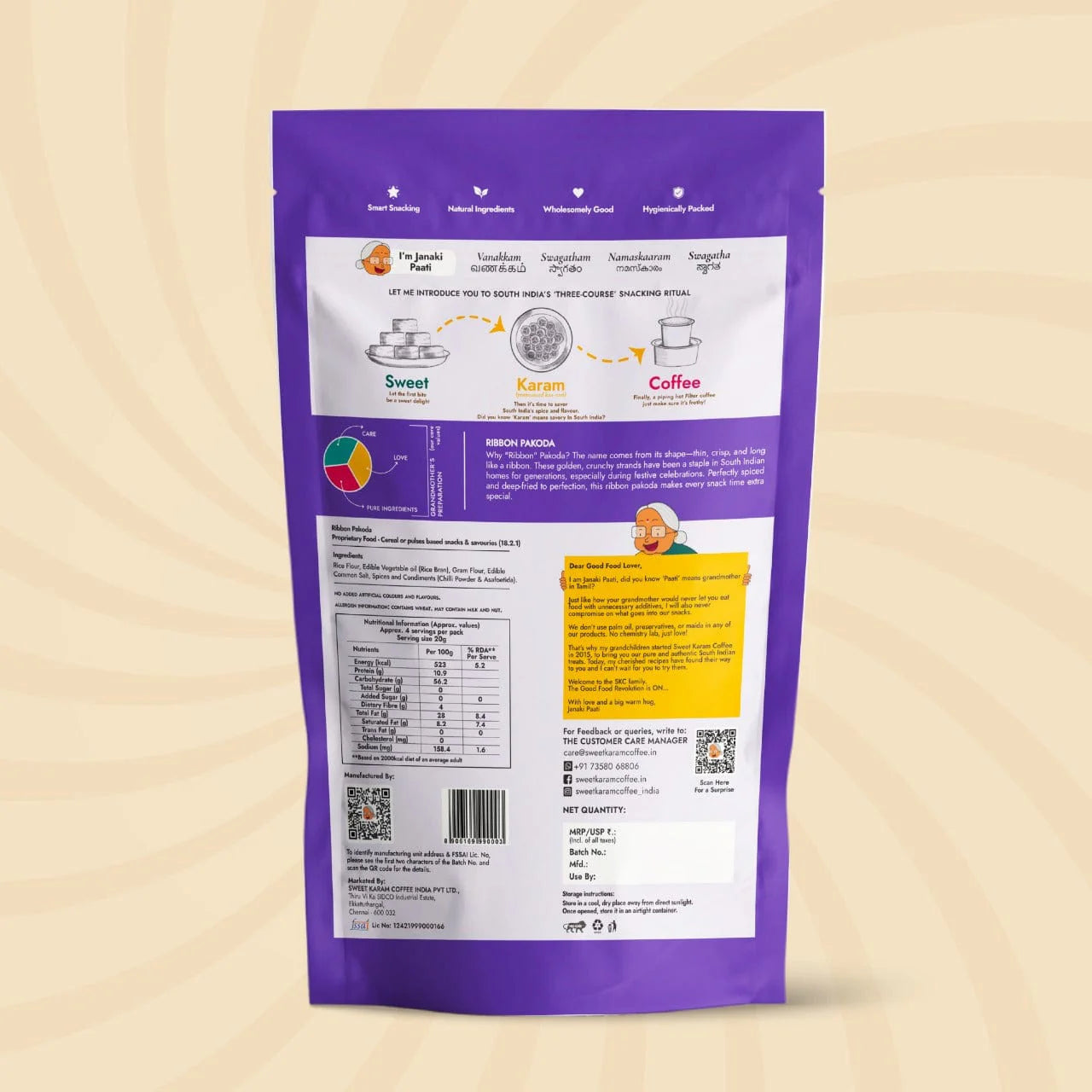 Sweet Karam Coffee's - Ribbon Pakoda (Ribbon Murukku)