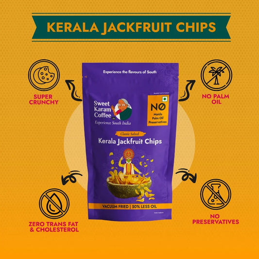 Sweet Karam Coffee's - Kerala Jackfruit Chips (Classic Salted) 50gms