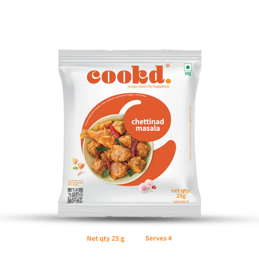 Cookd - Chettinad Masala - 50gms (Serves 8)