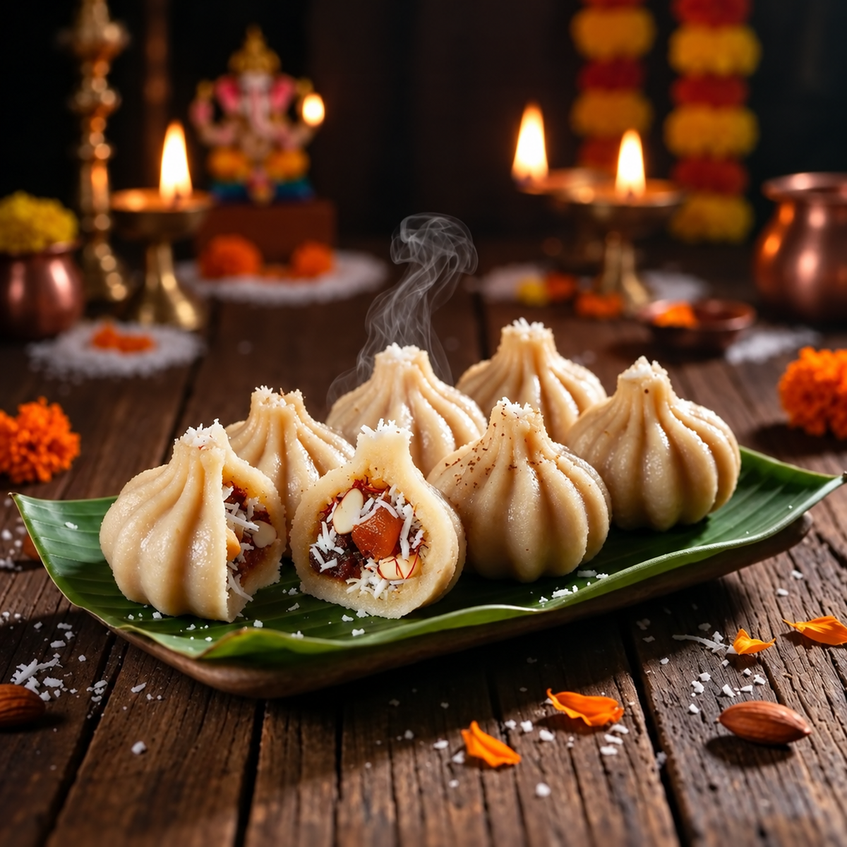 Kadubu (Karnataka steamed modaka)