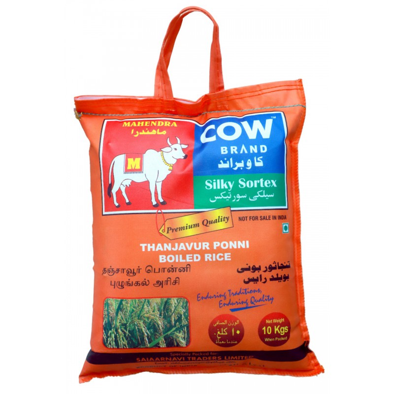 Cow brand Ponni boiled rice 10kgs