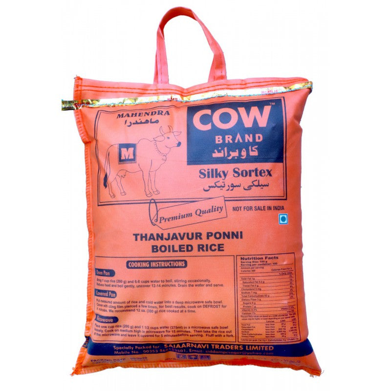 Cow brand Ponni boiled rice 10kgs