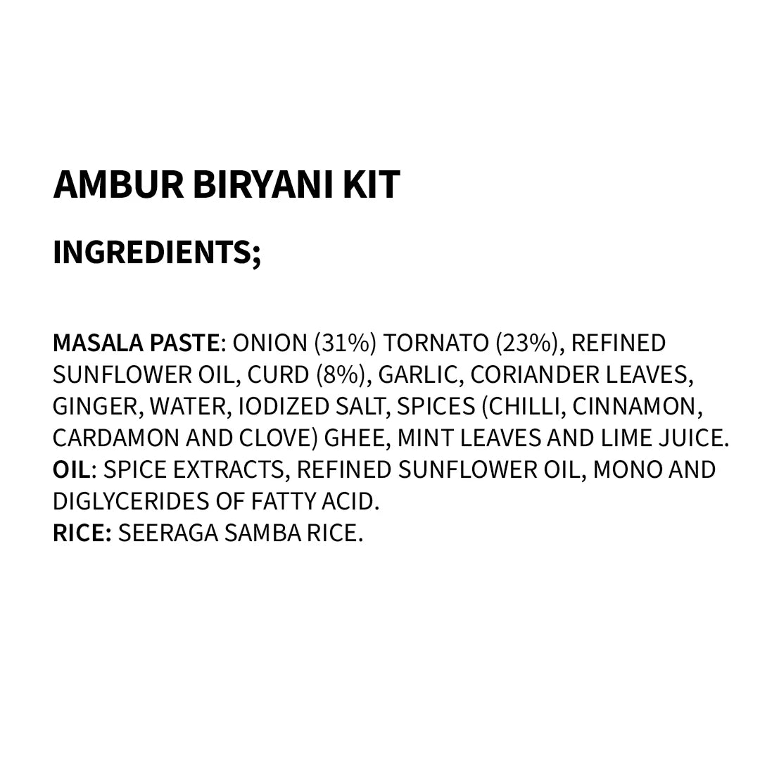 Cookd - Ambur Biryani Kit