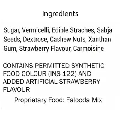 BAKERS FALOODA MIX STRAWBERRY 200 g