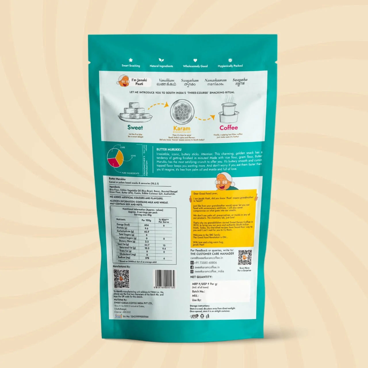 Sweet Karam Coffee's - Butter Murukku (Benne Murukku) 200gms