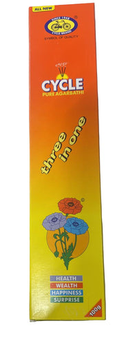 CYCLE PURE 3 IN 1 AGARBATTI (WITH MATCH BOX) 100G