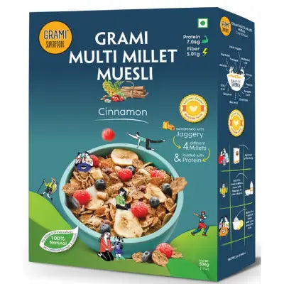 GRAMI CINNAMON MUESLI – 180gms (pack of 2)