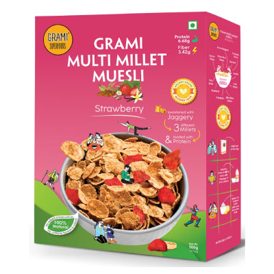 GRAMI STRAWBERRY MUESLI – 180g (pack of 2)