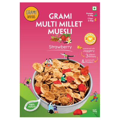 GRAMI STRAWBERRY MUESLI – 180g (pack of 2)
