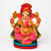 Ganesha Idol Coloured 6 inch
