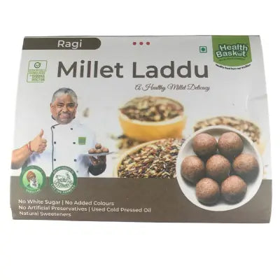 Health Basket Ragi MIllet Laddu (6 Nos)