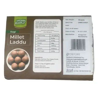 Health Basket Ragi MIllet Laddu (6 Nos)