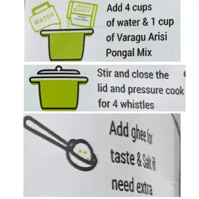 Health Basket Varagu Instant Pongal Mix 250 Gms