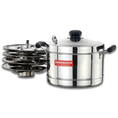 Sowbaghya Ultima Ib Stainless Steel Idly Cooker (4 Plates)