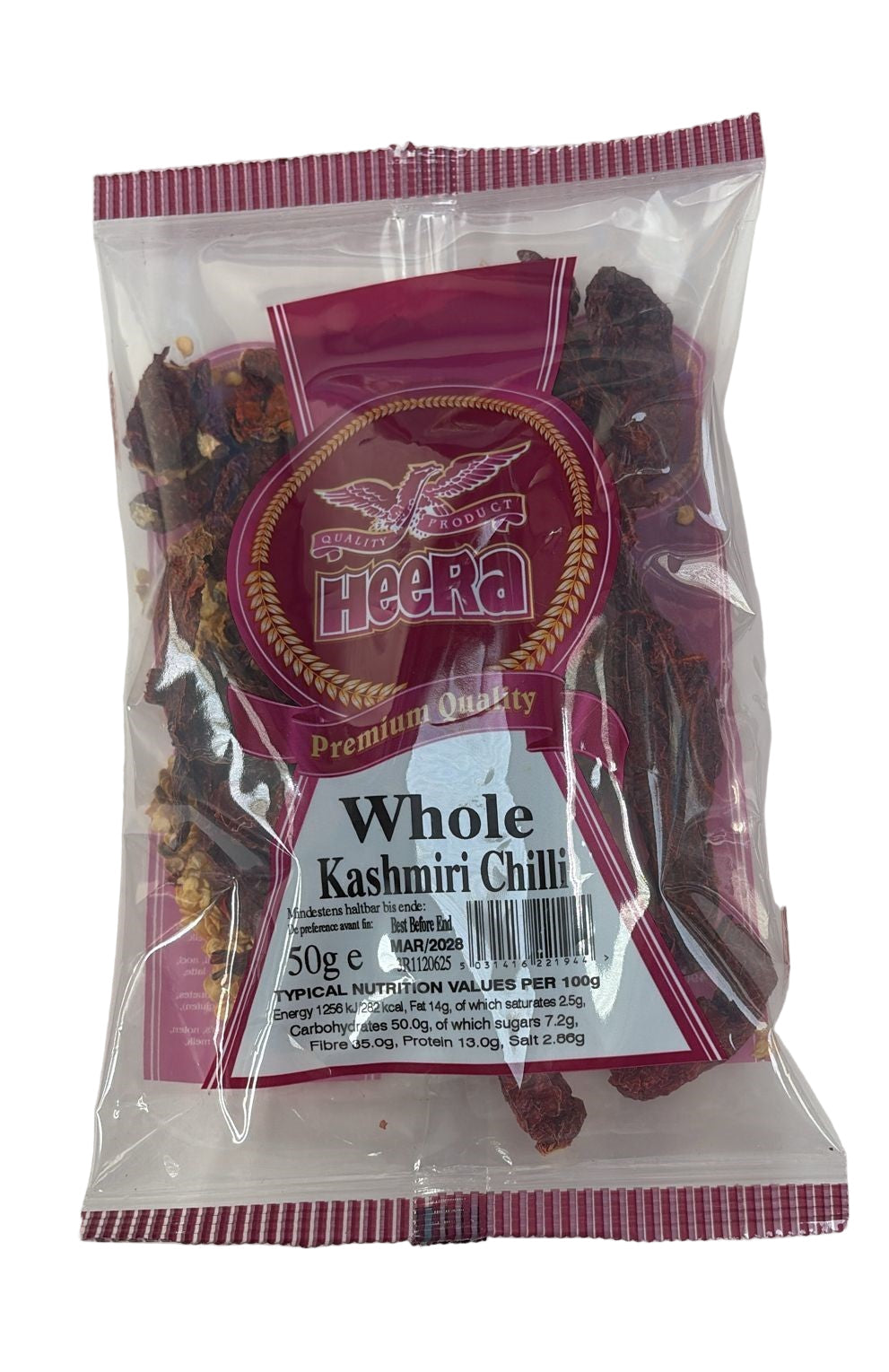 HEERA KASHMIRI CHILLI WHOLE 50G