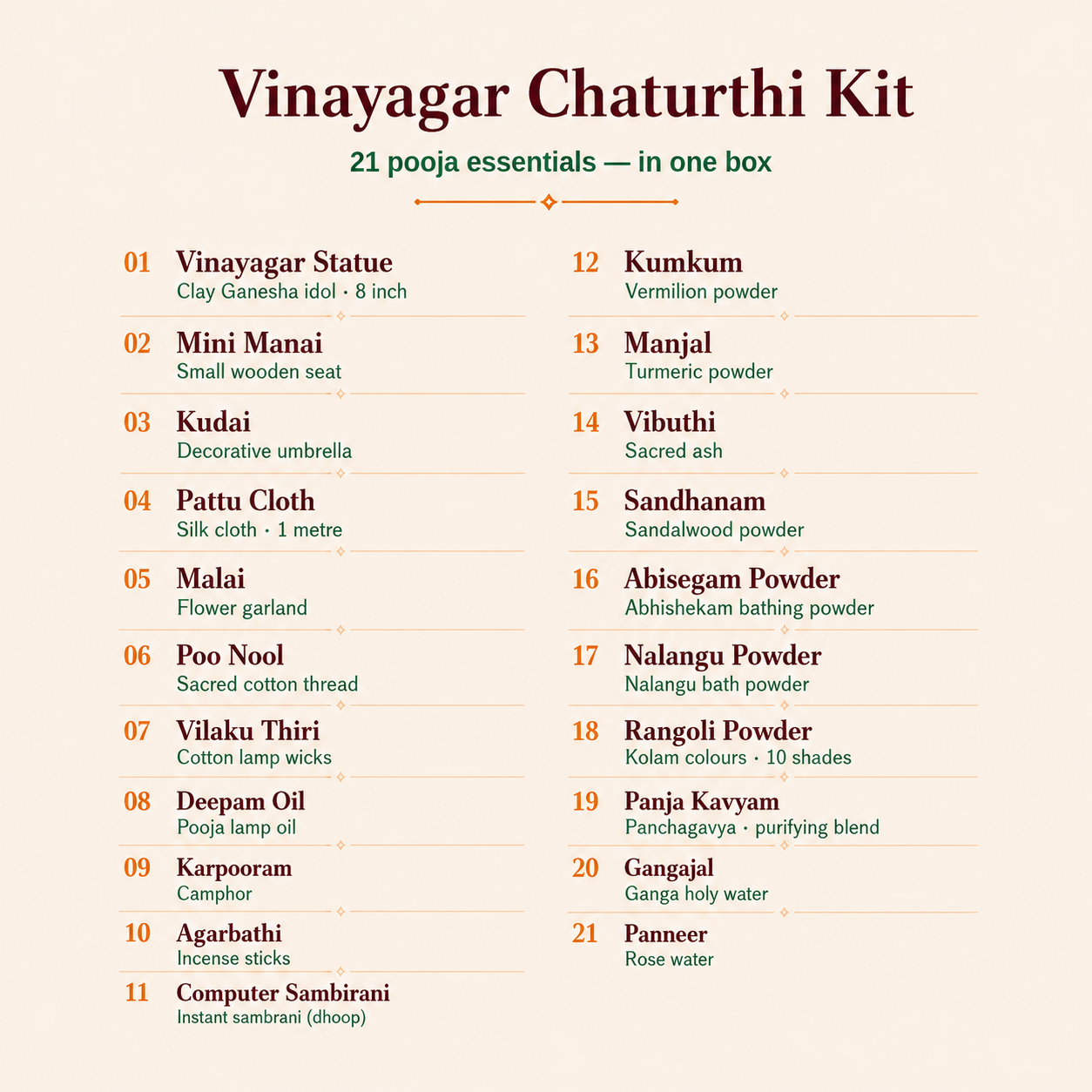 Sri Durga Vinayagar Kit