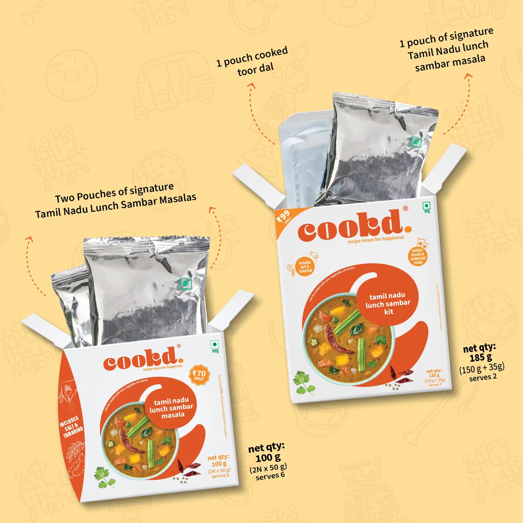 Cookd - Tamilnadu Lunch Sambar Masala