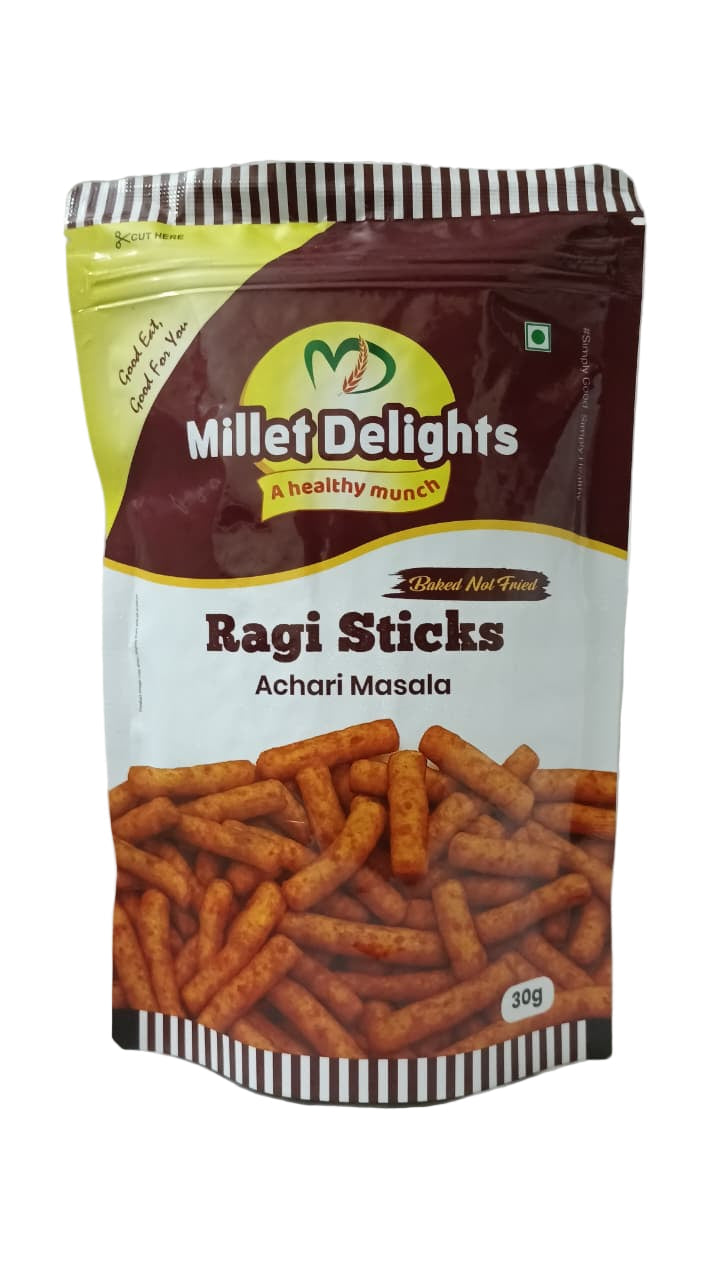 MILLET DELIGHTS - RAGI STICKS ATCHARI MASALA