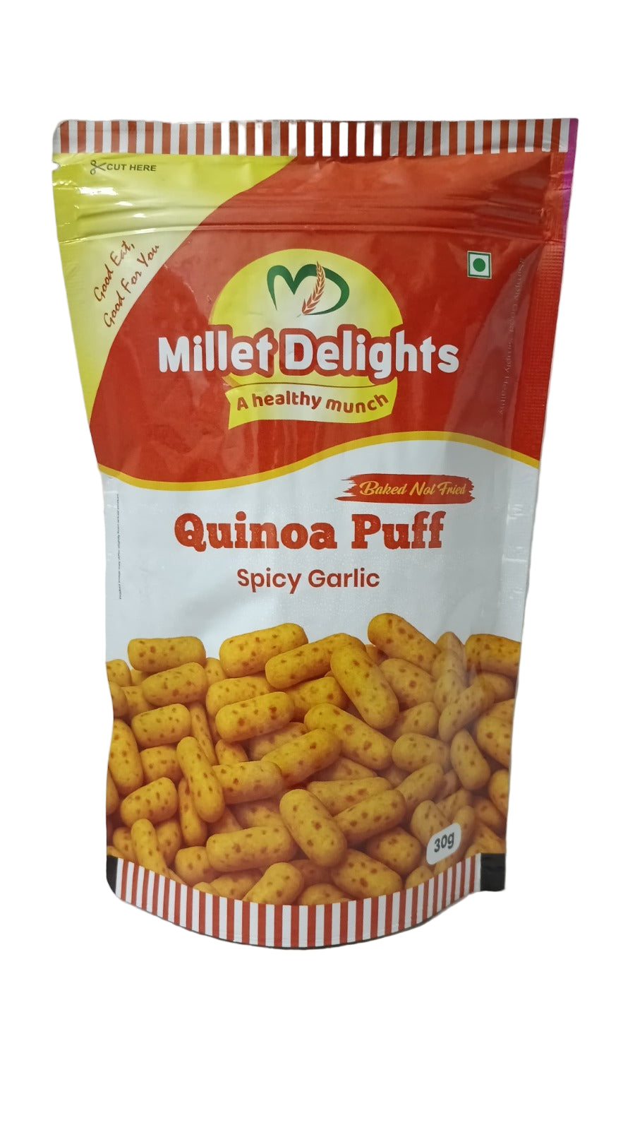 MILLET DELIGHTS - SPICY GARLIC PUFF