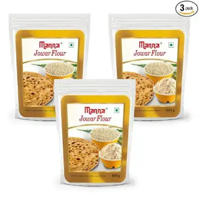 Manna Jowar Millet Flour-500g (pack of 1)
