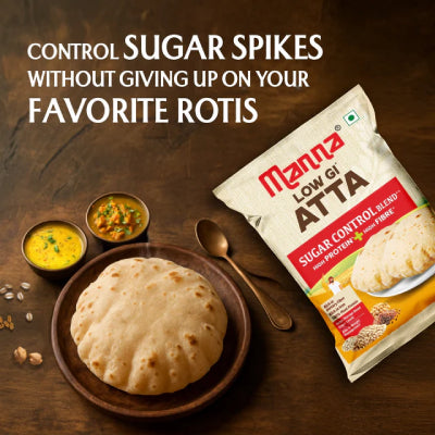 Manna Low Gi Atta For Sugar Control 1Kg - One Pack