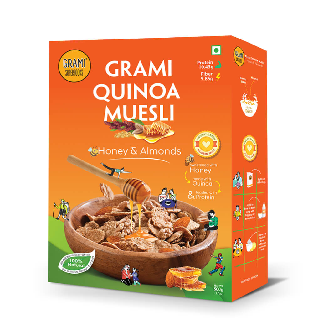 GRAMI HONEY AND ALMONDS MUESLI – 180g (pack of 2)