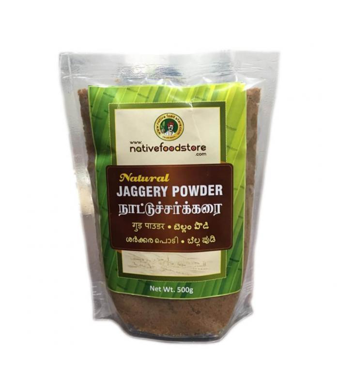 Native Food Store Jaggery Powder (Country Sugar) 500G