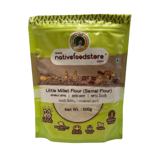 NATIVE FOOD STORE MILLET FLAKES 500G - SAMAI (LITTLE MILLET)