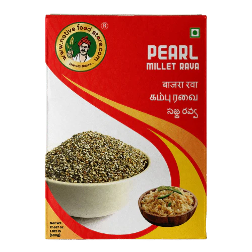 Native Food Store Millet Rava 500g - Kambu (Pearl Millet)