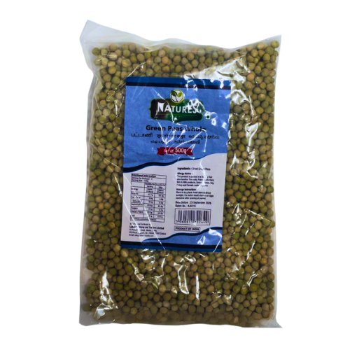 NATURES GREEN PEAS 500G