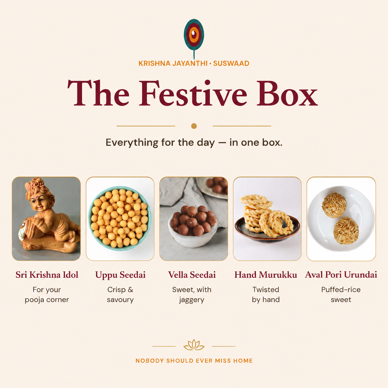 Janmashtami /Krishna Jayanthi /Gokulashtami Festive Box