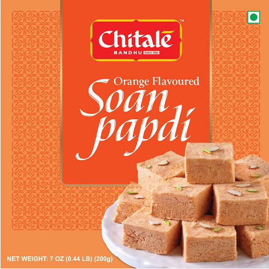 Chitale Bandhu Orange Flavoured Soanpapdi - 200g