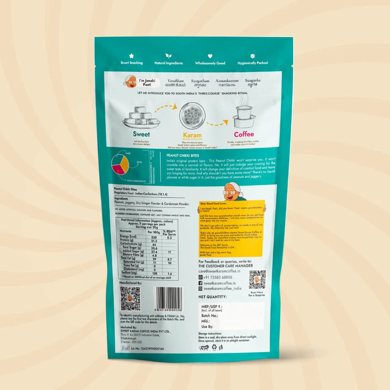 Sweet Karam Coffee's - Peanut Chikki