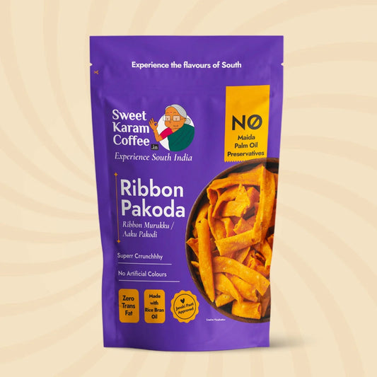Sweet Karam Coffee's - Ribbon Pakoda (Ribbon Murukku)