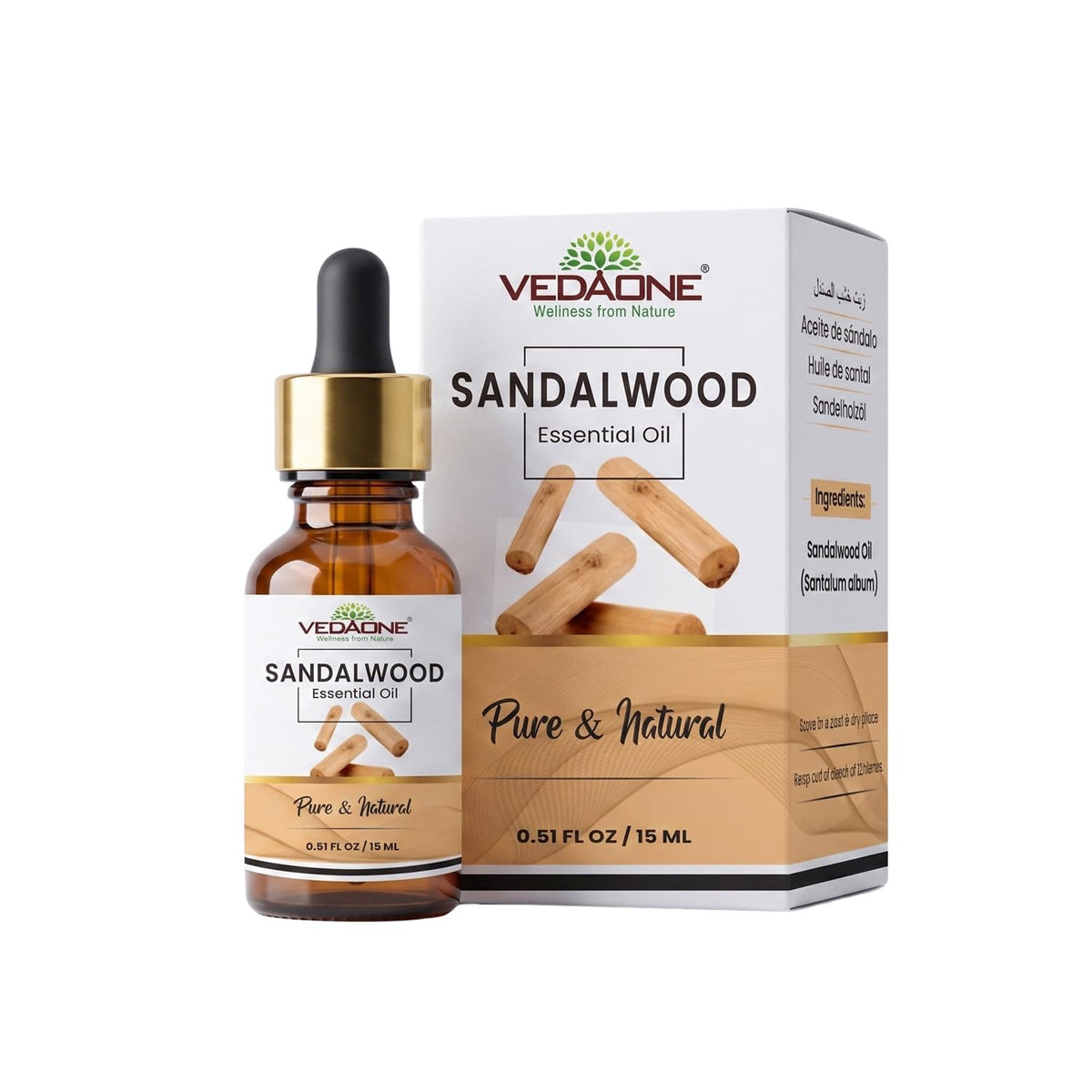 Vedaone Sandalwood Essential Oil 15ml