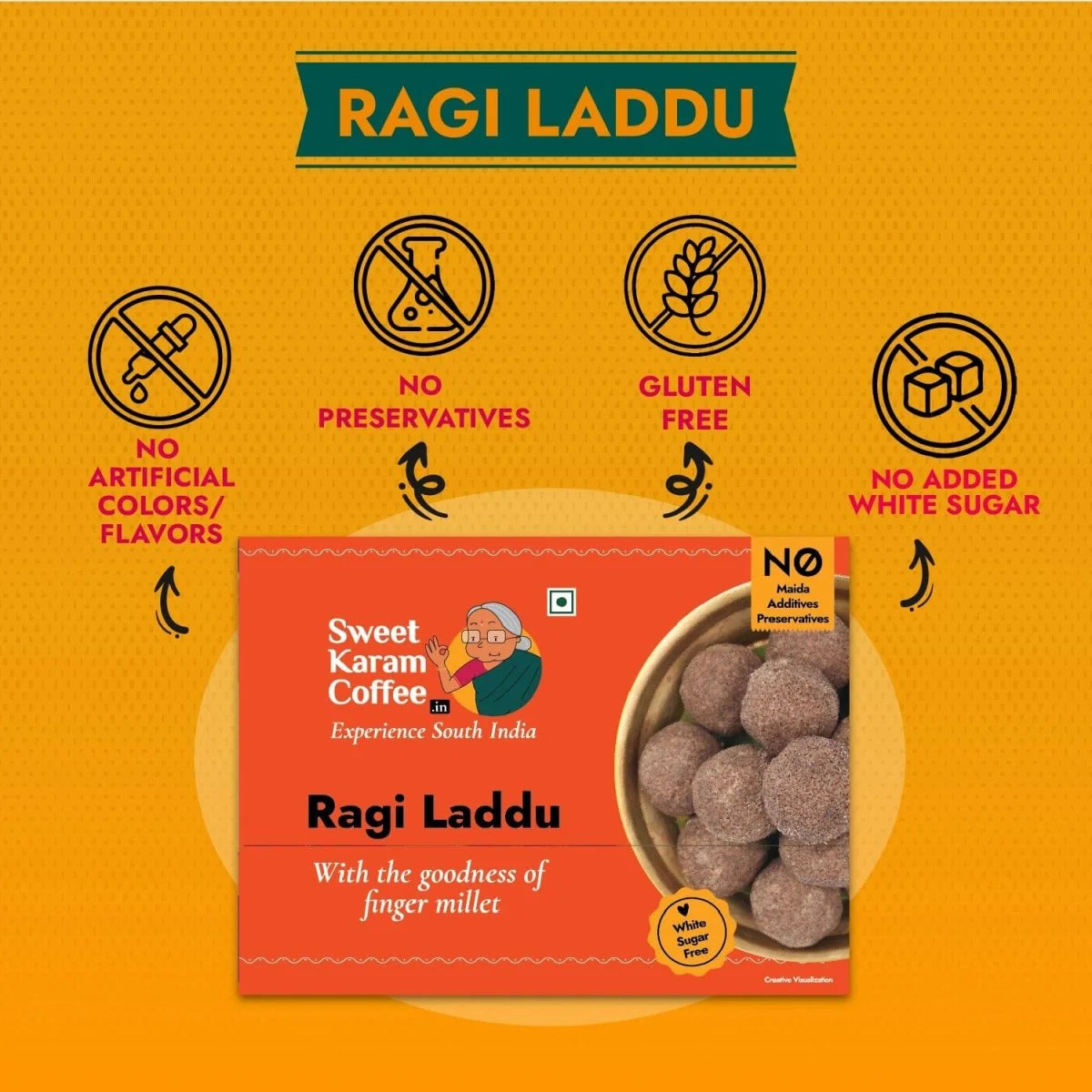 Sweet Karam Coffee's - Ragi Laddu 150gms