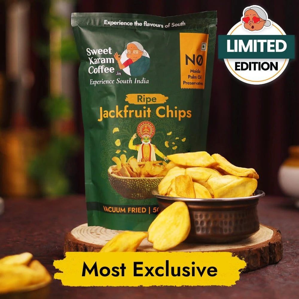 Sweet Karam Coffee's - Ripe Jackfruit Chips - Vacuum Fried 50gms