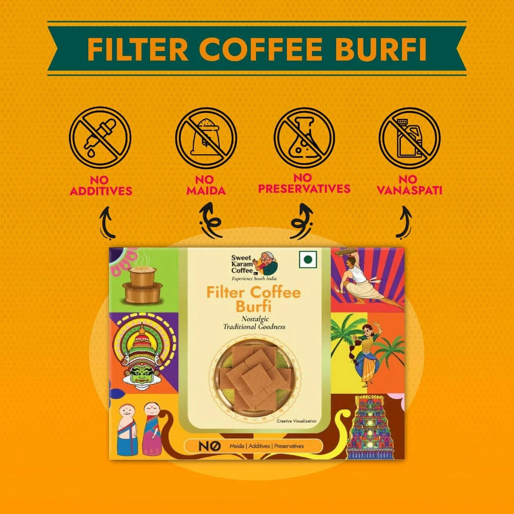 Sweet Karam Coffee's - Filter Coffee Burfi 125gms