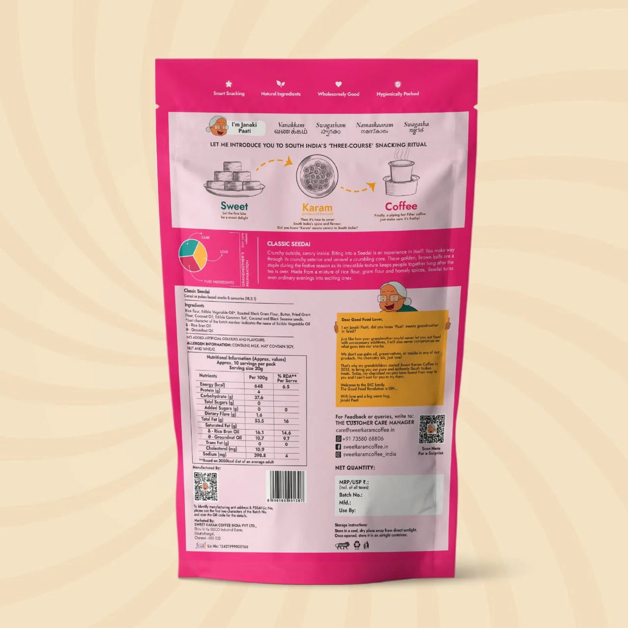 Sweet Karam Coffee's - Classic Seedai (Mini Crunchy Balls) 200gms