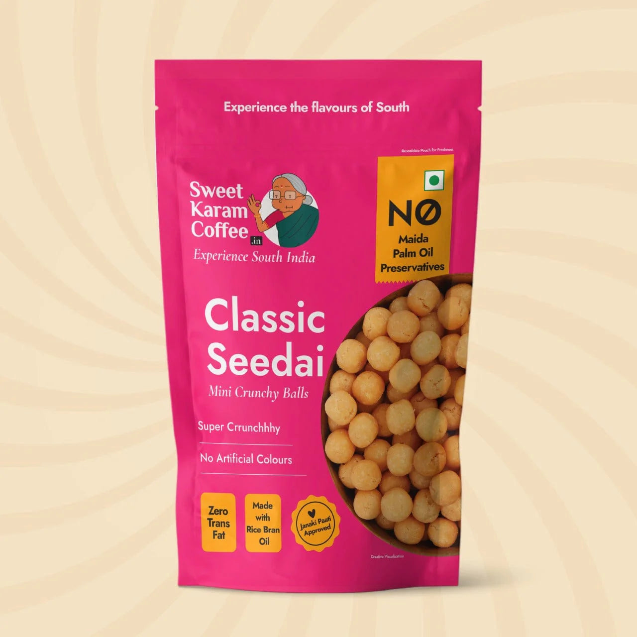 Sweet Karam Coffee's - Classic Seedai (Mini Crunchy Balls) 200gms