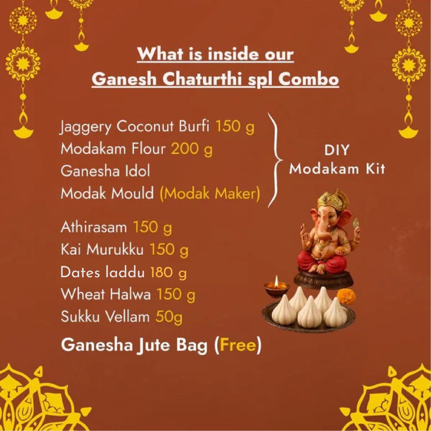 Sweet Karam Coffee's Ganesh Chaturthi Special Combo with Dates Laddu (PREORDER)