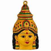 Varalakshmi Amman Face Idol - Golden Lakshmi Mukham for Pooja