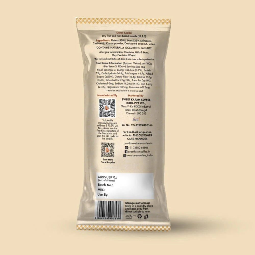 Sweet Karam Coffee's- Dates Laddu Sample pack 45gms