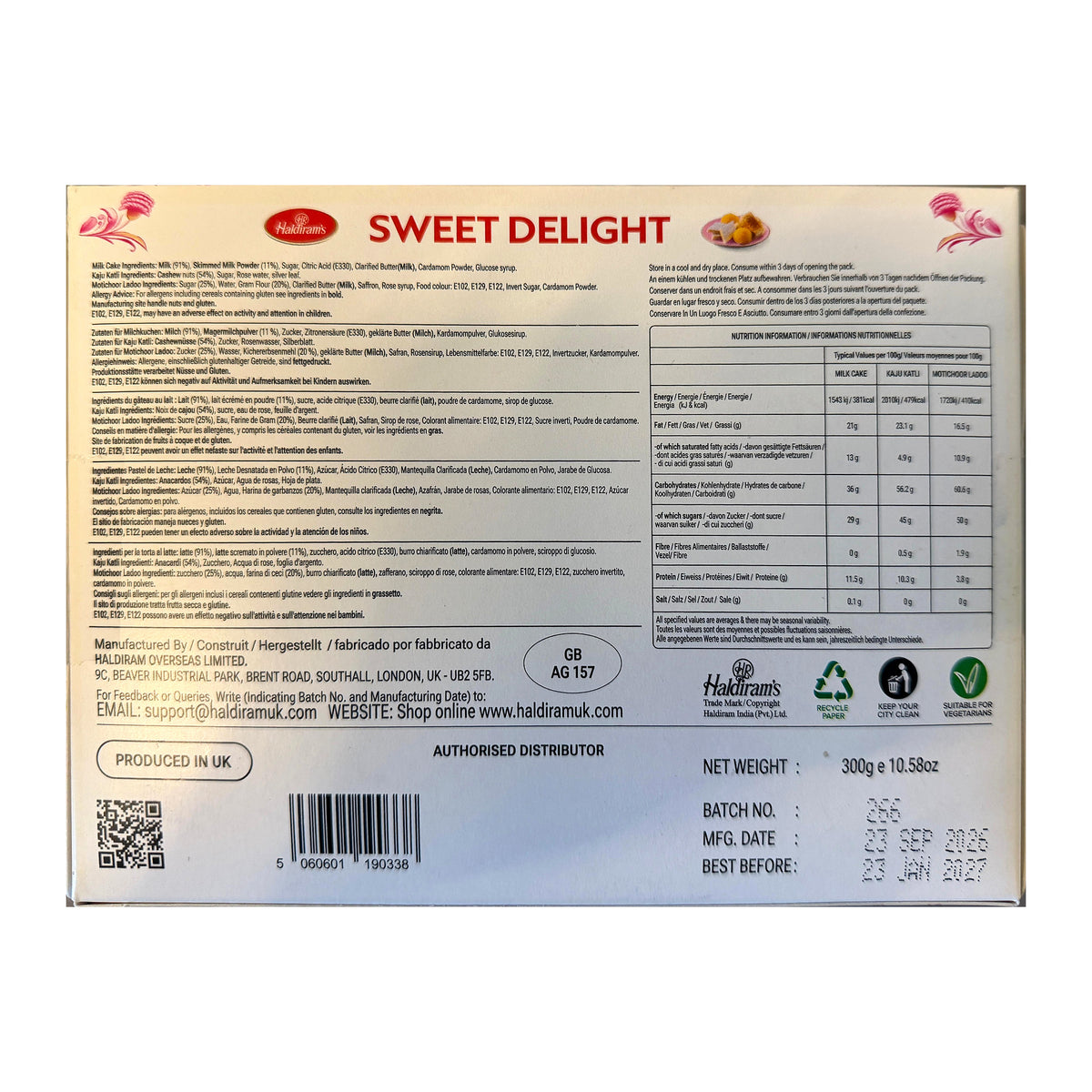 Haldiram's Sweet Delight 300g